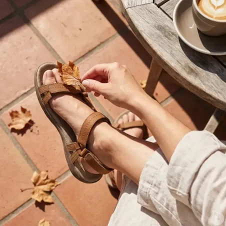 Sandales Femme Ayoka Diba en Cuir Marron - Modèle 315.1710
