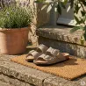 Sandales Femme Taupe en Synthétique - Modèle Confort Bas