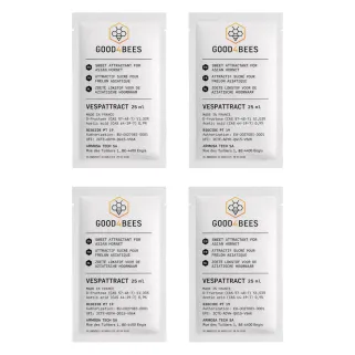 Lot 4 sachets attractifs pour piège frelons asiatiques