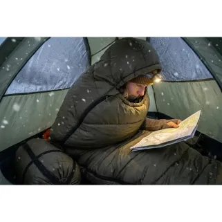 Sac de couchage extrême DCA France - Confort jusqu'à -21°C - Vert armée