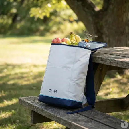Sac à dos isotherme gris 25L - Polyester résistant et confort ergonomique