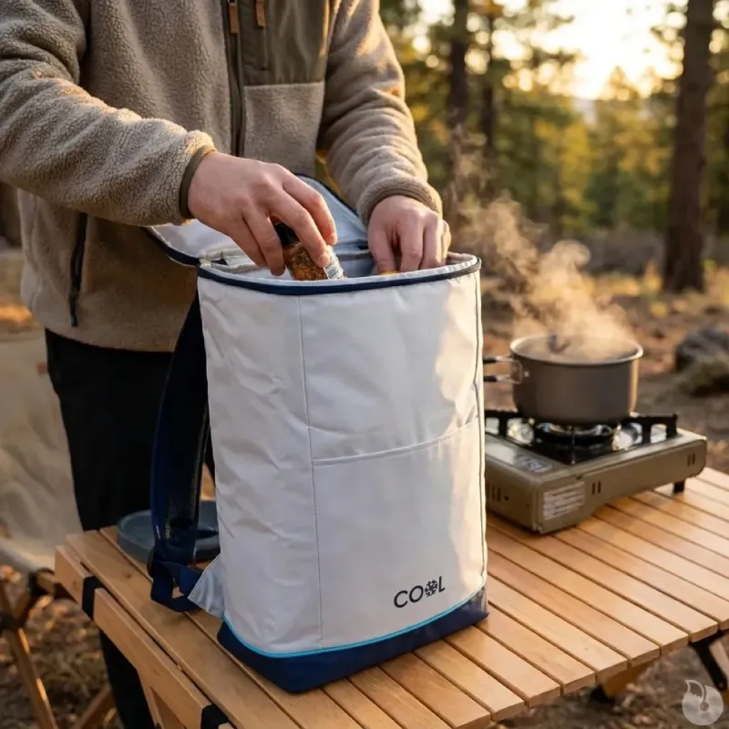 Sac à dos isotherme gris 25L - Polyester résistant et confort ergonomique
