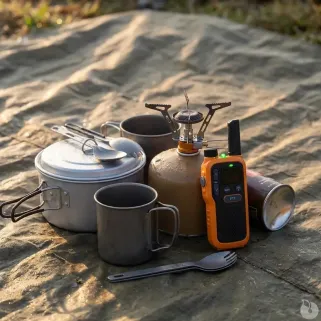 Talkie-walkie lampe portée 5km rechargeable autonomie 18h