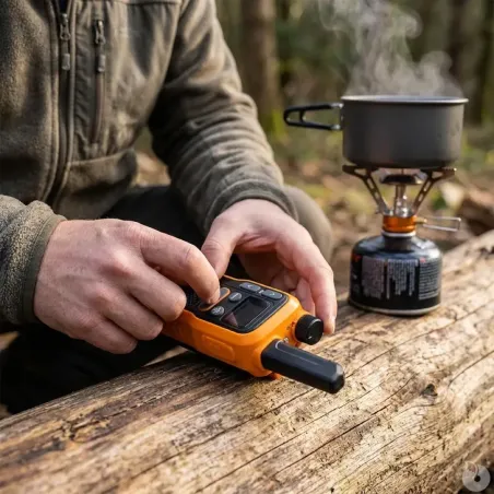 Talkie-walkie lampe portée 5km rechargeable autonomie 18h
