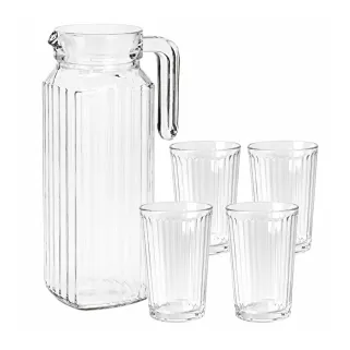 Carafe en verres 1100 ml 4 verres 200 ml