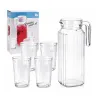 Carafe en verres 1100 ml 4 verres 200 ml