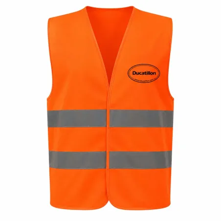 Gilet de traque léger fermeture velcro polyester orange