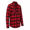 Chemise Homme à Carreaux Rouge et Noire Brandit® - Flanelle 100% Coton