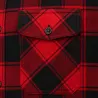 Chemise Homme à Carreaux Rouge et Noire Brandit® - Flanelle 100% Coton