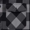 Chemise à carreaux Brandit® - Manches longues - Noir et Gris