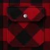 Chemise Polaire Homme Jeff Brandit® - Rouge et Noire - Manches Longues