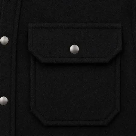 Chemise polaire homme Jeff Brandit® - Manches longues - Noir