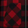 Chemise polaire matelassée homme LMA® - Rouge - Manches longues - Col chemise