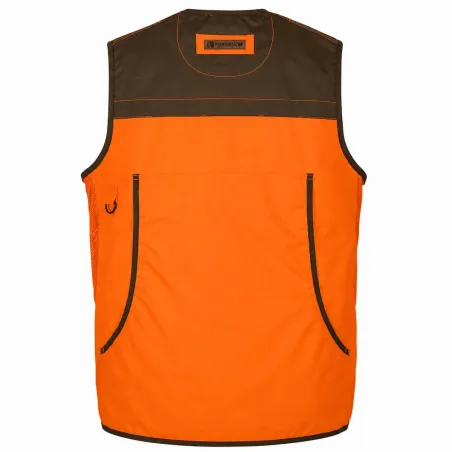 Gilet Percussion Savane haute visibilité avec carnier