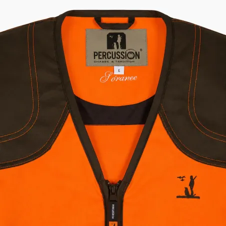 Gilet Percussion Savane haute visibilité avec carnier