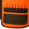 Gilet Percussion Savane haute visibilité avec carnier