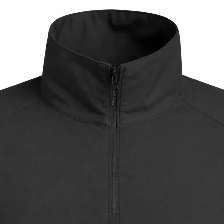 Chemise Ubas Fighter col montant zip coton polyester noir M à 3XL