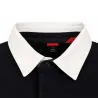 Polo FAST manches longues col classique coton bleu marine M à 3XL