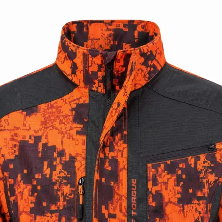 Veste traque femme Spirit polyester digital camo orange XS à 2XL
