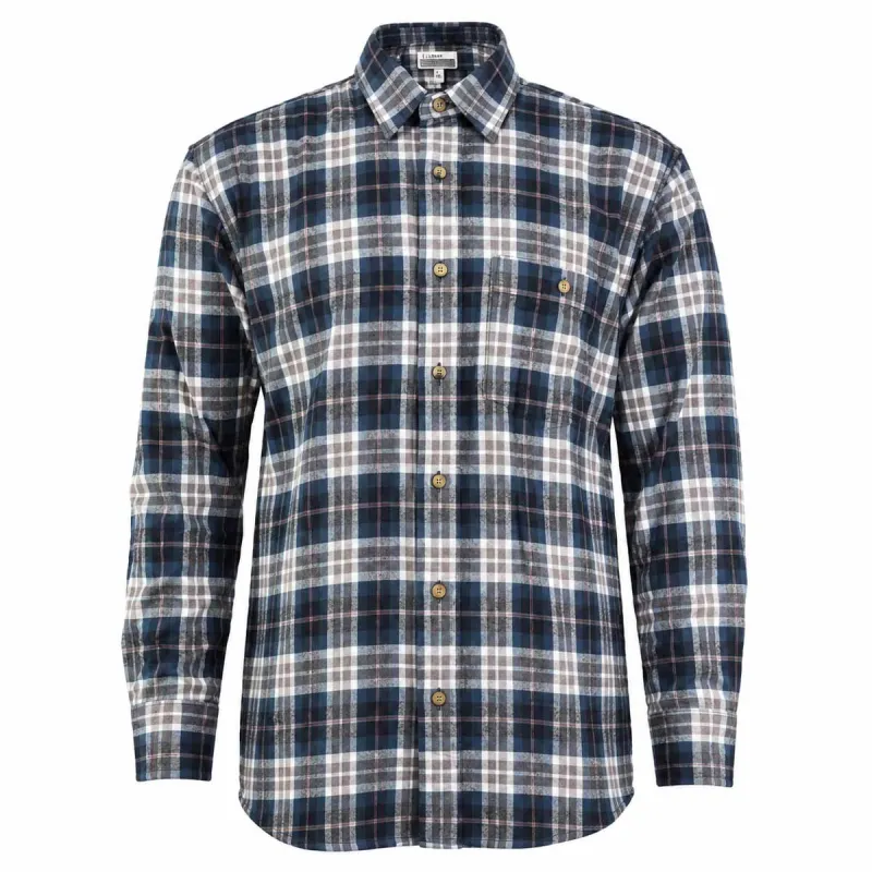 Chemise longue à carreaux bleu Chevron taille L à 2XL