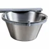 Mangeoire professionnelle double pour chenil acier galvanisé 2 X 2,5L