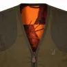 Gilet réversible Savane polyester coton kaki orange M à 4XL