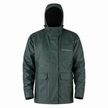 Veste imperméable EN 13688 polyuréthane PVC kaki foncé M à 3XL
