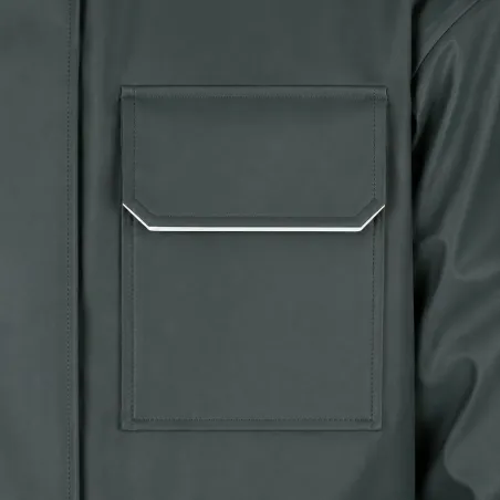 Veste imperméable EN 13688 polyuréthane PVC kaki foncé M à 3XL