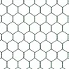 Grillage maille hexagonale 25 mm plastifié vert – durable et décoratif | Ducatillon
