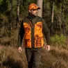Gilet Classy déperlant polyester nylon camo orange vert S à 4XL