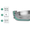 Faitout Trichef Ø28cm en Acier Inoxydable - Tous Feux + Four - Lacor