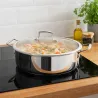 Faitout Trichef Ø28cm en Acier Inoxydable - Tous Feux + Four - Lacor