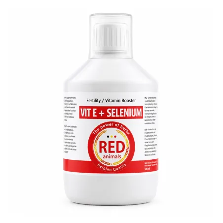 Complément alimentaire fertilité Vit E + Selenium tous types de volailles, pigeons et lapins 500 ml