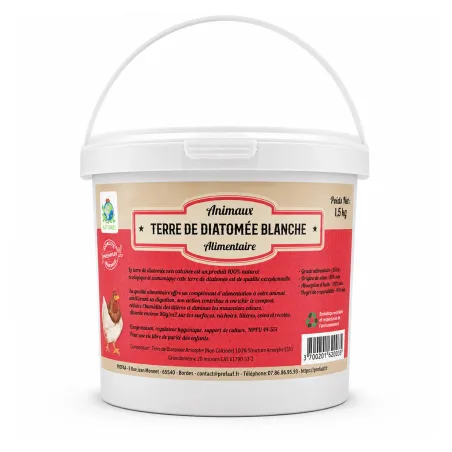 Terre de diatomée blanche qualité alimentaire 5 kg