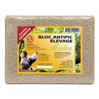 Bloc anti picage pour poules 3,5Kg Perrin Madox