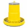 Mangeoire trémie cylindrique volailles plastique jaune 17kg