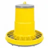 Mangeoire trémie plastique volaille cylindrique jaune 10 kg
