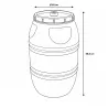 Bidon grande capacité 220 litres agrainoir