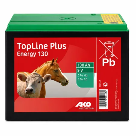 Pile batterie 9V 170 a/h pour électrificateur de clôture