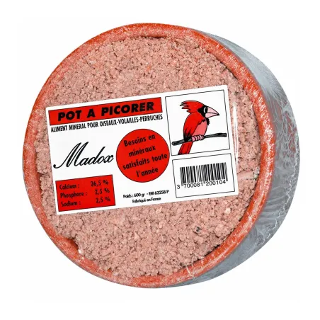 Lot de 24 Pot à picorer pigeons, oiseaux et volailles 600 g - PERRIN MADOX