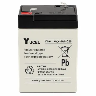 Pile rechargeable 6V, 4 Ah, 70 x 45 x 105mm