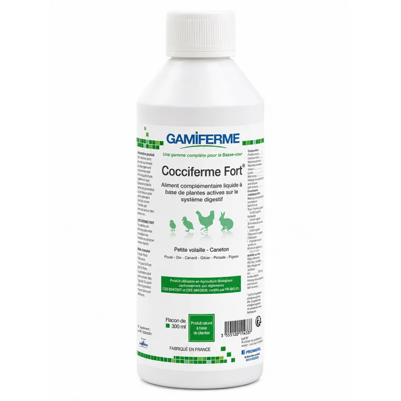 Cocciferme fort complément alimentaire pour volaille 300ml - GAMIFERME