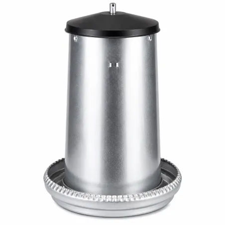 Mangeoire volaille à trémie métal galvanisé 18 kg