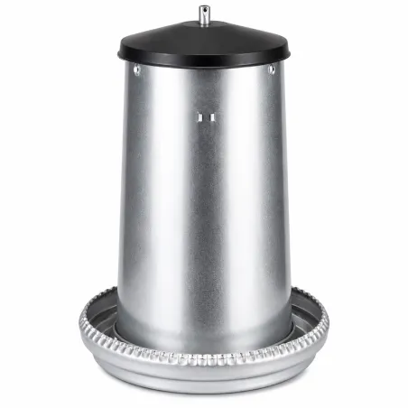 Mangeoire volaille à trémie métal galvanisé 5 kg