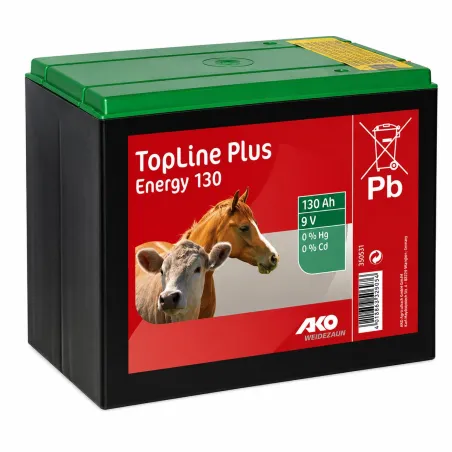 Pile batterie 9V 90 a/h pour électrificateur de clôture