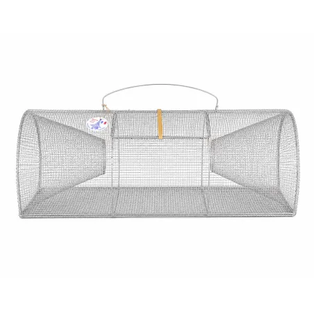 Tambour à poissons chats 2 goulets Maille 5,5 mm Longueur 80 cm