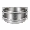 Mangeoire ronde grand animaux en acier inoxydable