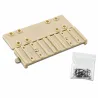Set de fixation grillage pour mangeoire fibre de verre chocolat