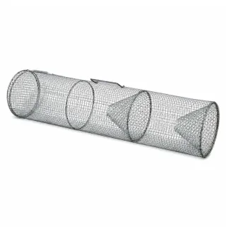 Nasse à anguilles grillage plastifié maille 10 mm Longueur 80 cm