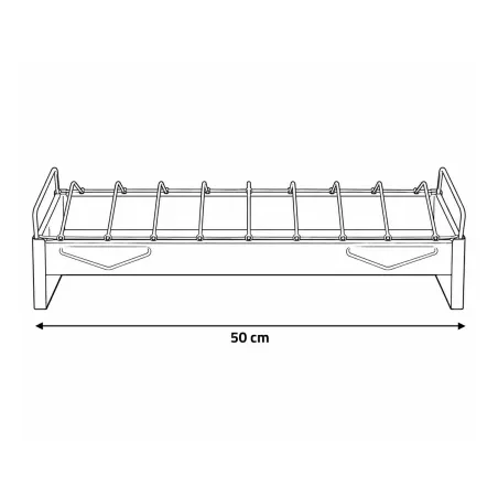 Mangeoire linéaire volaille galvanisée 50cm